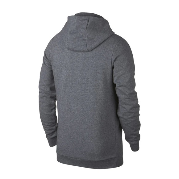 NWT Jordan Air Men's Gray Big Logo Long Sleeve Fleece Hoodies Size XS - Picture 2 of 10